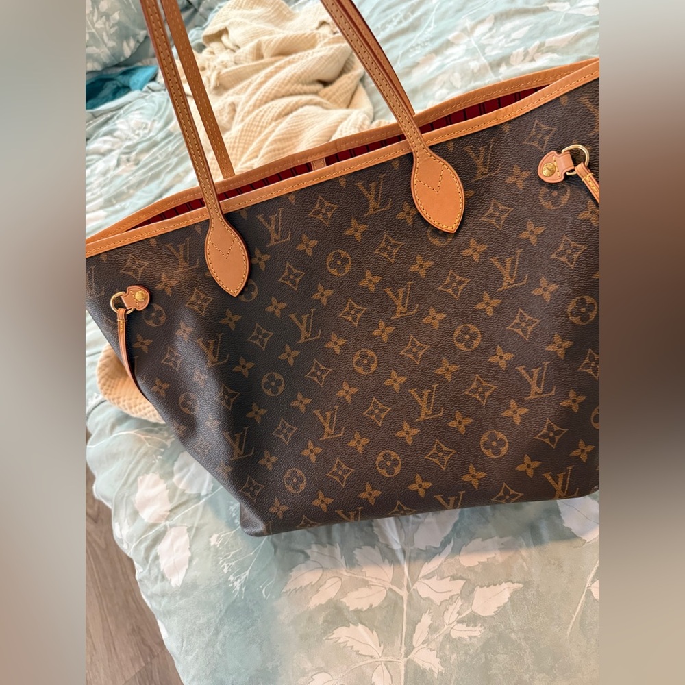 Louis Vuitton Monogram Tote - Brown and Red